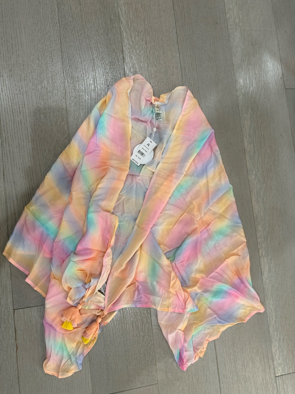 PQ Swim Pastel Rainbow Tie-Dye Women’s Swim Sarong